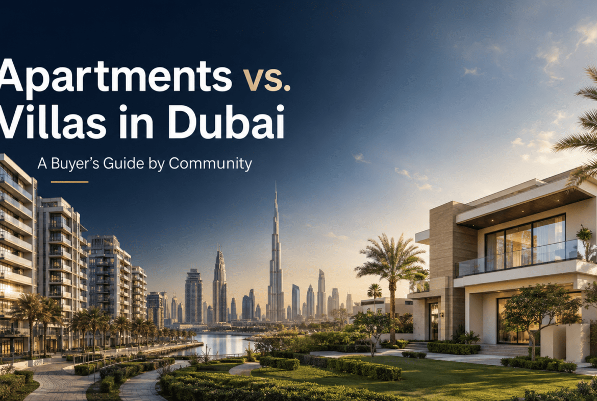 apartments vs villas in Dubai