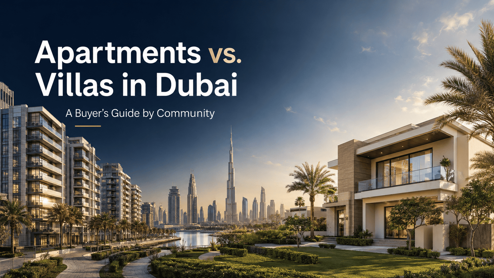 apartments vs villas in Dubai