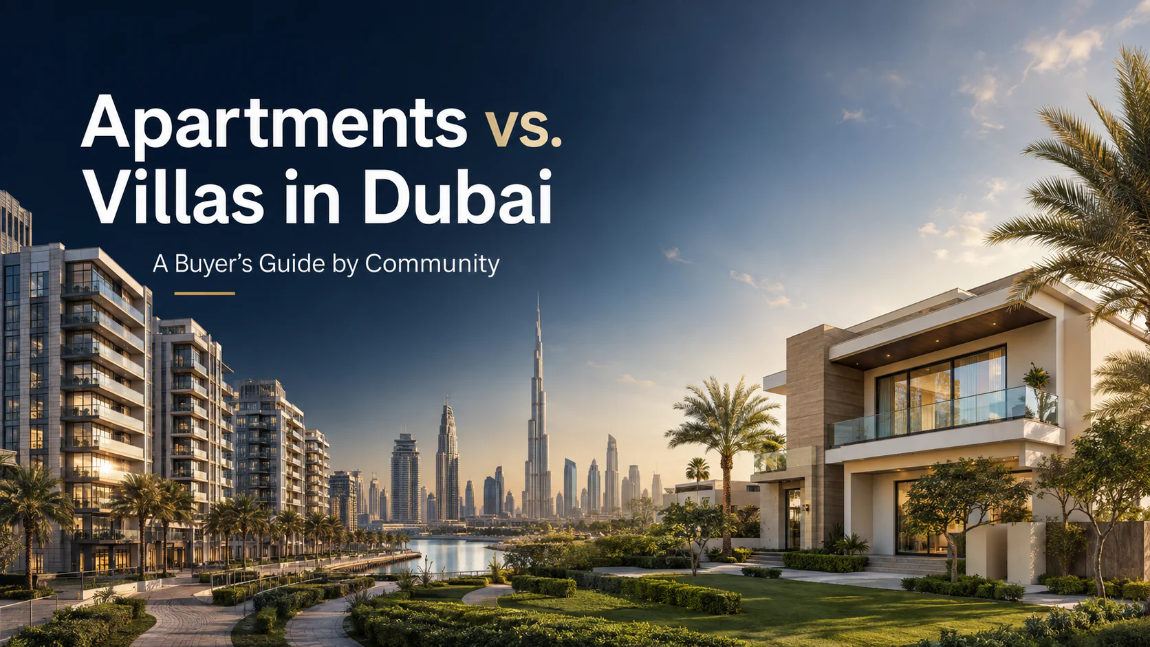 apartments vs villas in Dubai