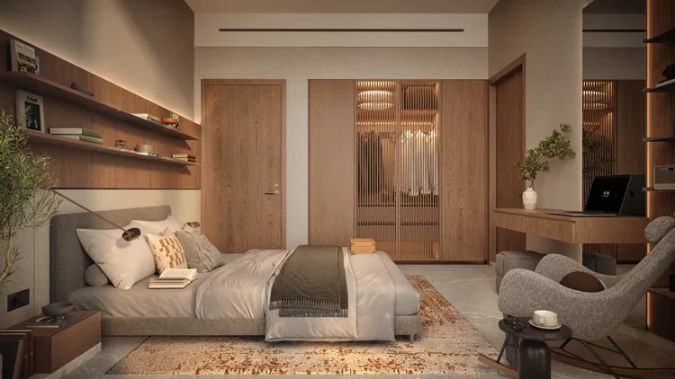 The Archive is a fully furnished residential development by Imtiaz Developments in Dubai Land Residence Complex. Its concept is centred around reading, quiet living and thoughtfully designed shared spaces.