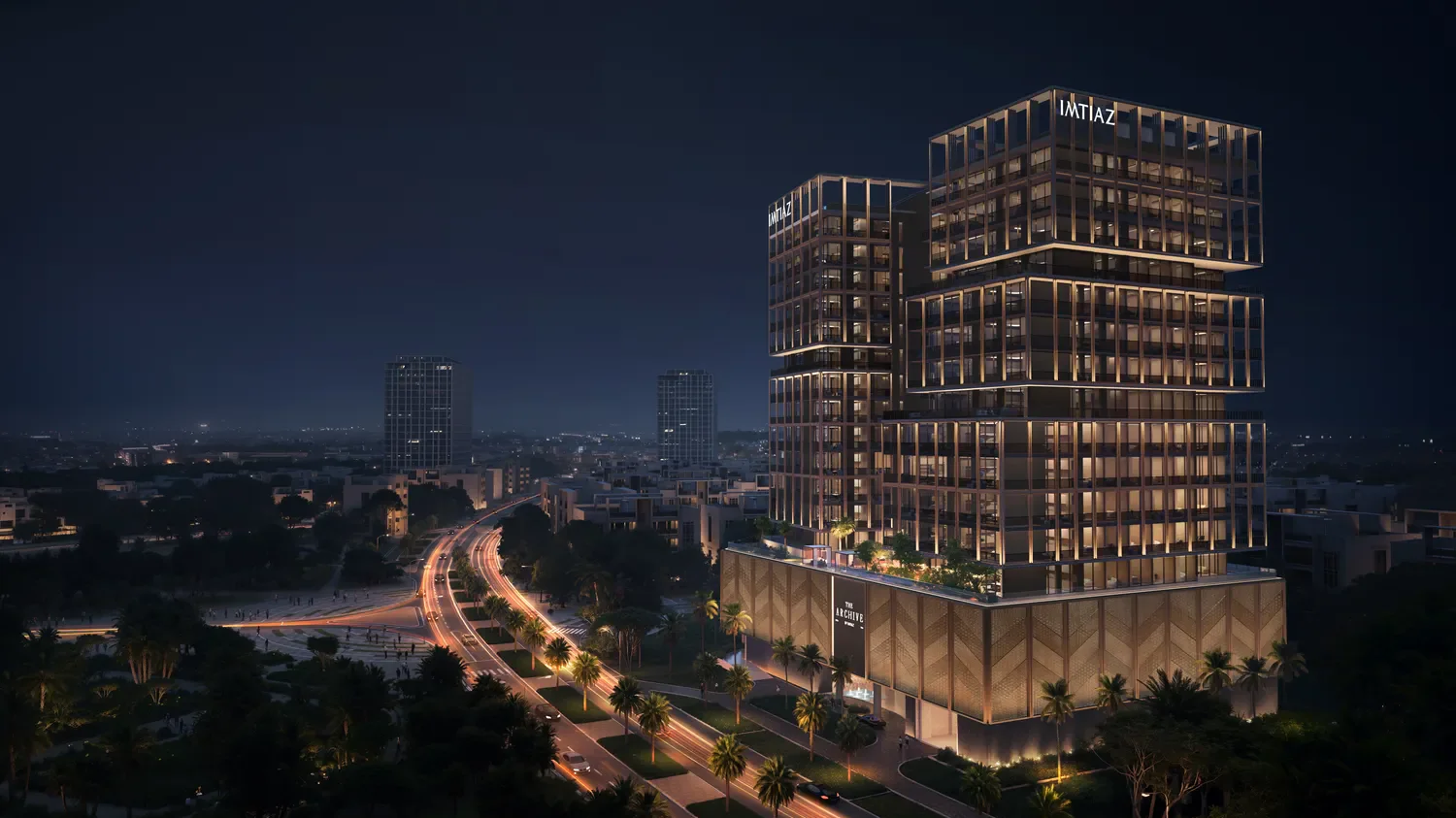 The Archive is a fully furnished residential development by Imtiaz Developments in Dubai Land Residence Complex. Its concept is centred around reading, quiet living and thoughtfully designed shared spaces.