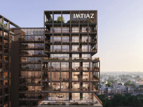 The Archive is a fully furnished residential development by Imtiaz Developments in Dubai Land Residence Complex. Its concept is centred around reading, quiet living and thoughtfully designed shared spaces.