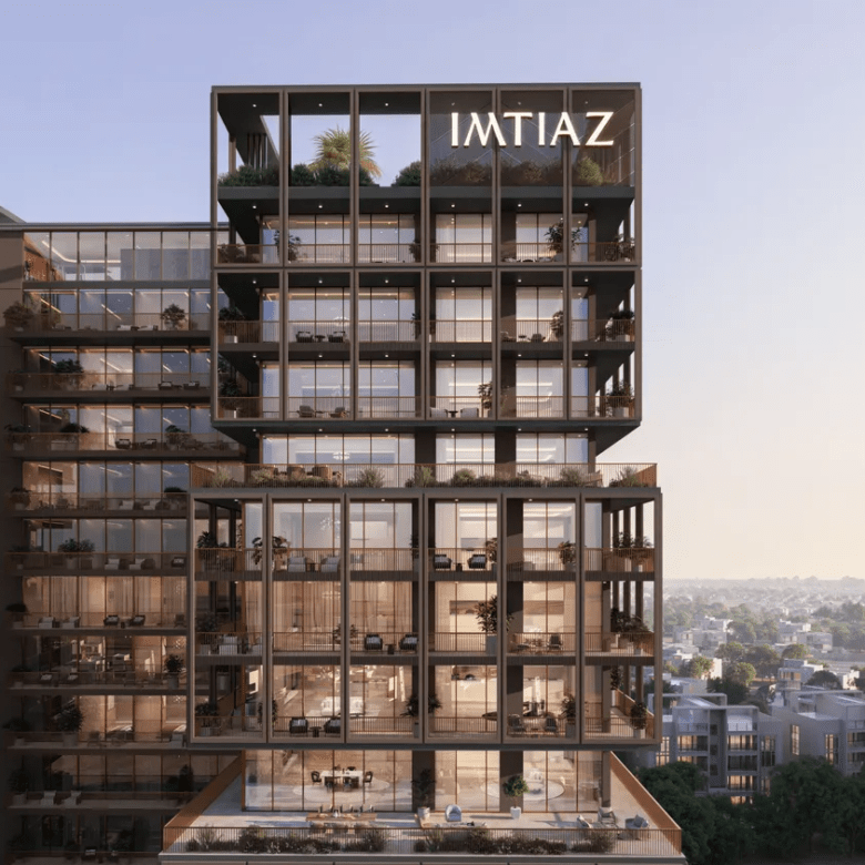 The Archive is a fully furnished residential development by Imtiaz Developments in Dubai Land Residence Complex. Its concept is centred around reading, quiet living and thoughtfully designed shared spaces.