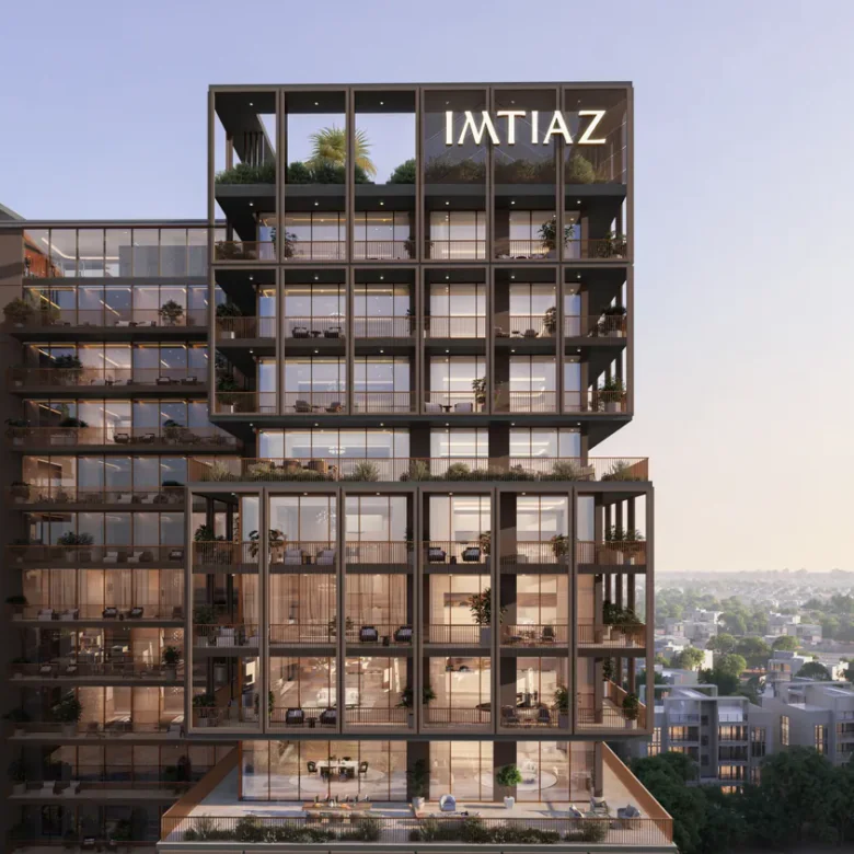 The Archive is a fully furnished residential development by Imtiaz Developments in Dubai Land Residence Complex. Its concept is centred around reading, quiet living and thoughtfully designed shared spaces.