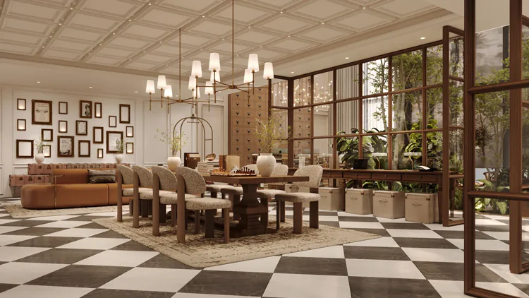 The Archive is a fully furnished residential development by Imtiaz Developments in Dubai Land Residence Complex. Its concept is centred around reading, quiet living and thoughtfully designed shared spaces.
