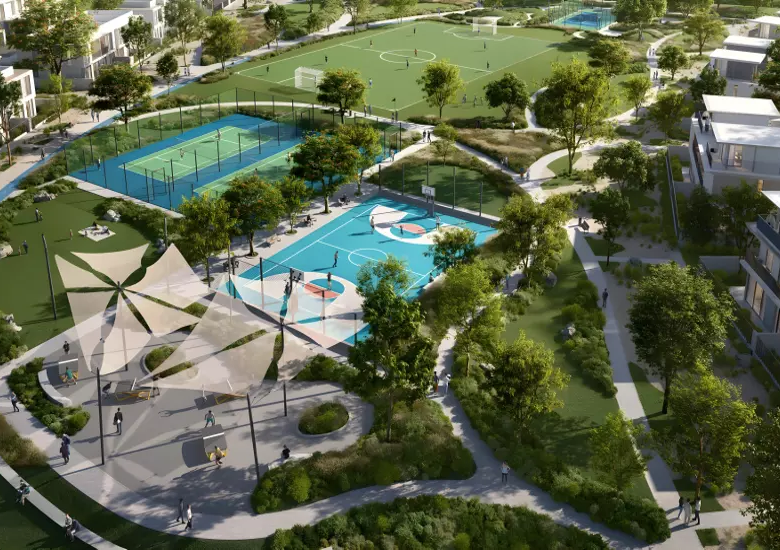 Alva at The Valley by Emaar - townhouse exterior render