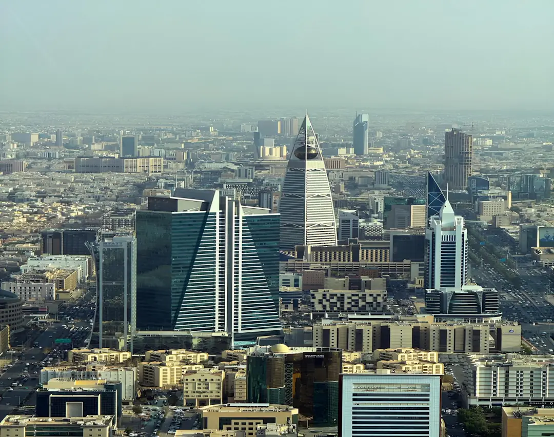 Modern Saudi Arabia skyline representing Saudi investors buying Dubai property