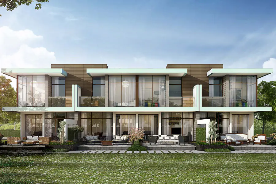 Damac Hills 2 by DAMAC Properties - townhouses, retail and lakes