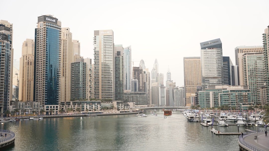 Dubai Marina waterfront skyline with residential towers